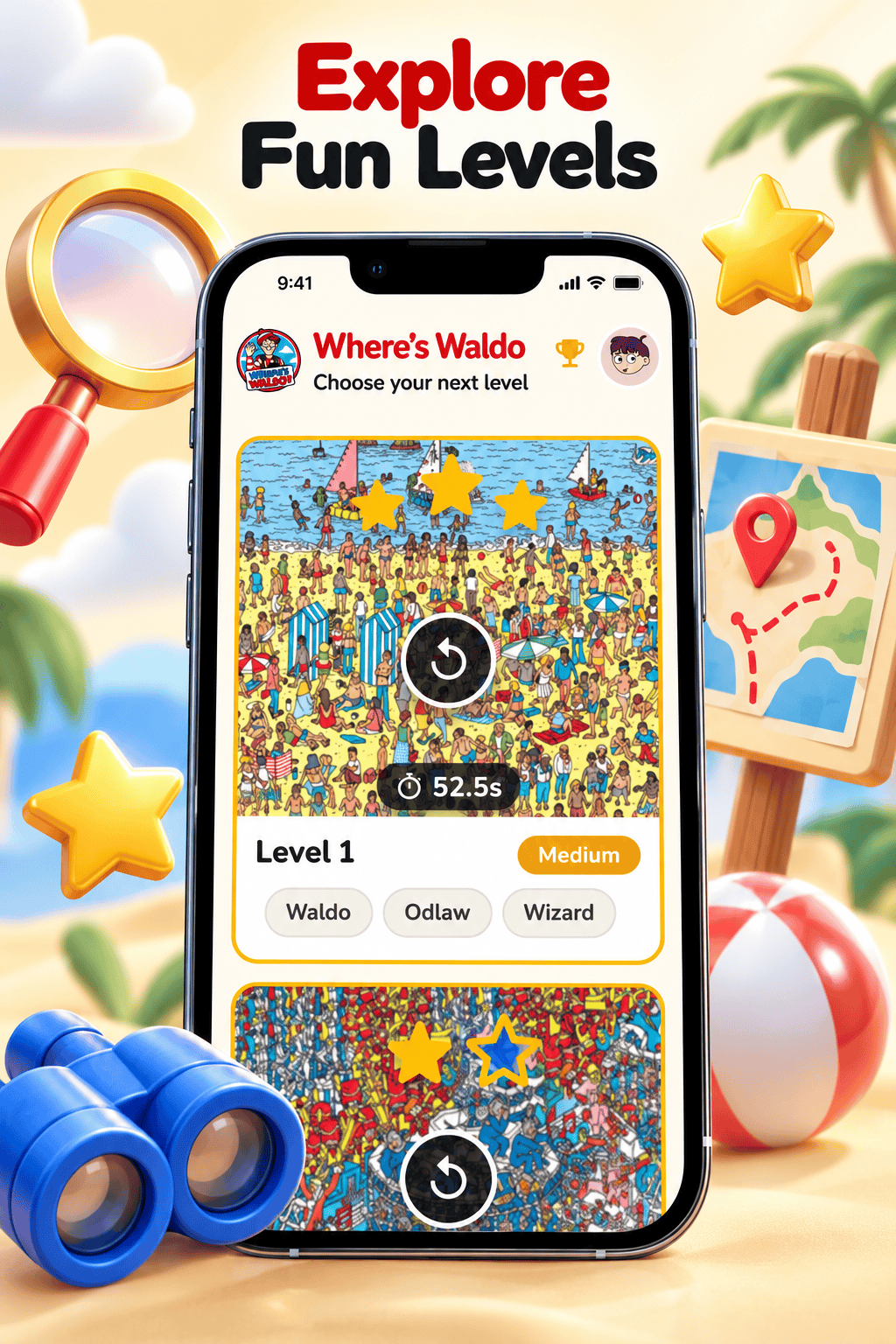 Where's Waldo home screen